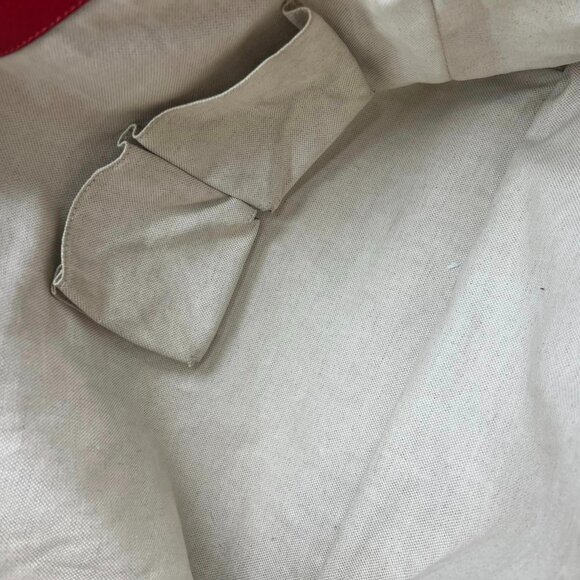 GUCCI BELLA TOTE BAG MONOGRAM CANVAS WITH RED LEATHER TRIM 100% AUTHENTIC - Picture 13 of 16